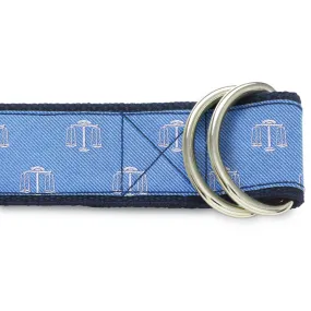 Atticus Blue - D-Ring Belts