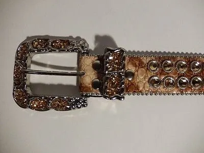 b.b. Simon 'Caramel' Crystal Belt