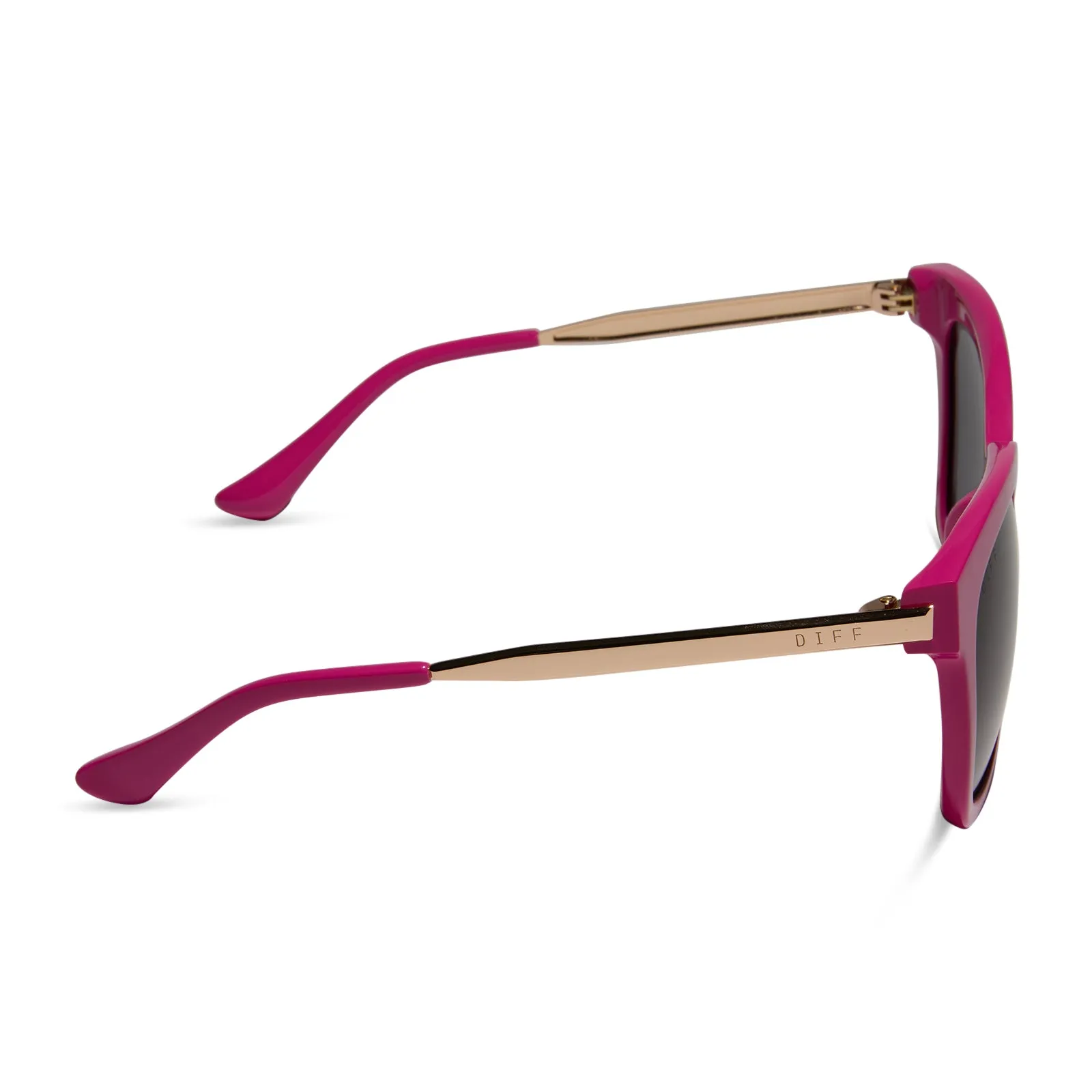 BELLA - BRIGHT PINK   GREY SUNGLASSES