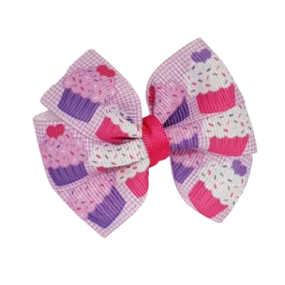 Bella Hair Bow - Cupcakes with Sprinkles