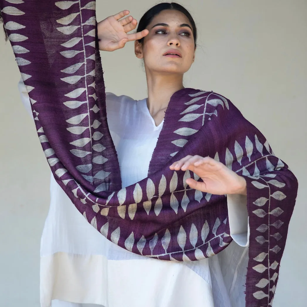 Betsy - Ahimsa  Organic "Peace Silk" Shawl