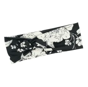 Black & White Floral Headband