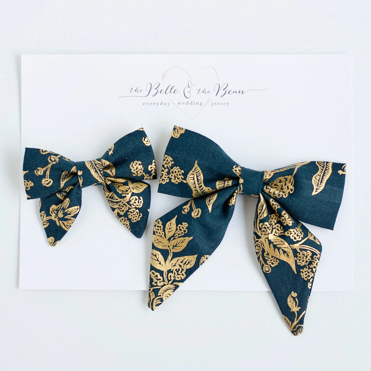 Boy's Necktie / Navy Metallic Toile