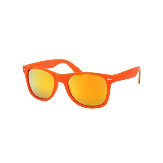 Bright Colored Frame Mirrored Sunglasses