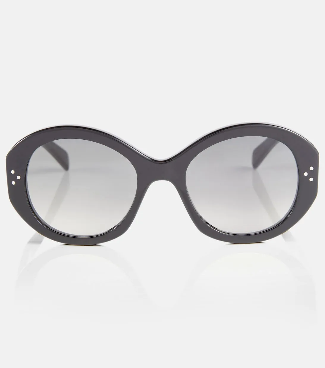 Bright round Celine sunglasses, black