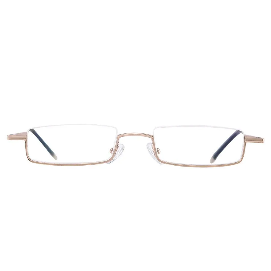 Brightzone Women's Semi Rim Square Alloy Acetate Reading Glasses R995