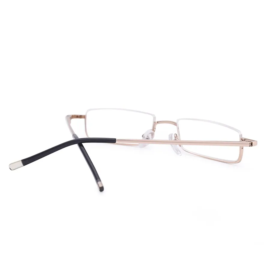 Brightzone Women's Semi Rim Square Alloy Acetate Reading Glasses R995