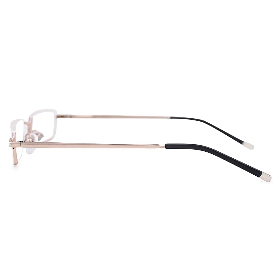 Brightzone Women's Semi Rim Square Alloy Acetate Reading Glasses R995