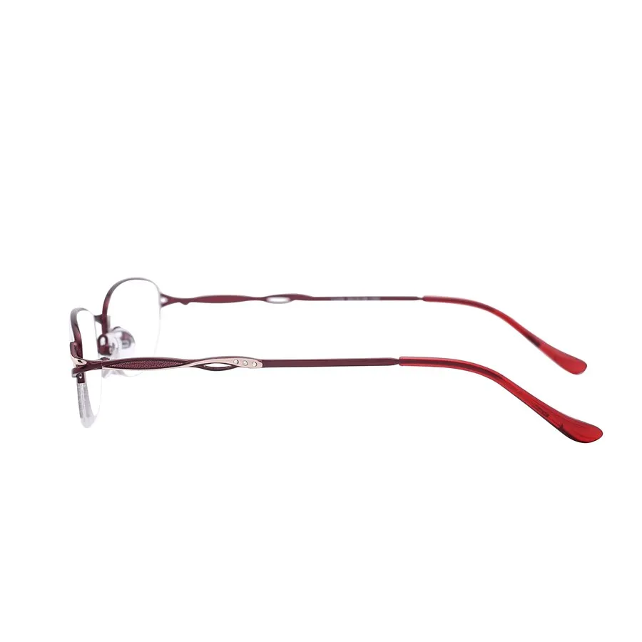 Brightzone Women's Semi Rim Square Alloy Reading Glasses A663