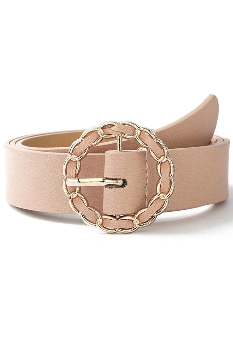 CASUAL CIRCLE CHAIN BUCKLE BELT