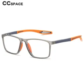 CCspace Youth Unisex Full Rim Square TR 90 Titanium Reading Glasses 55419