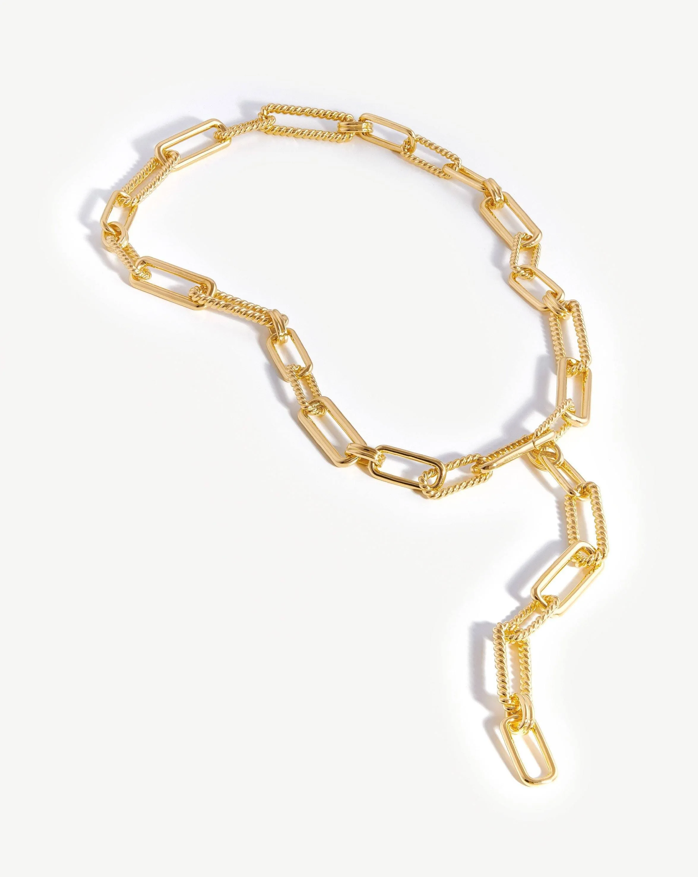 Chunky Radial Chain Belt | 18k Gold Plated