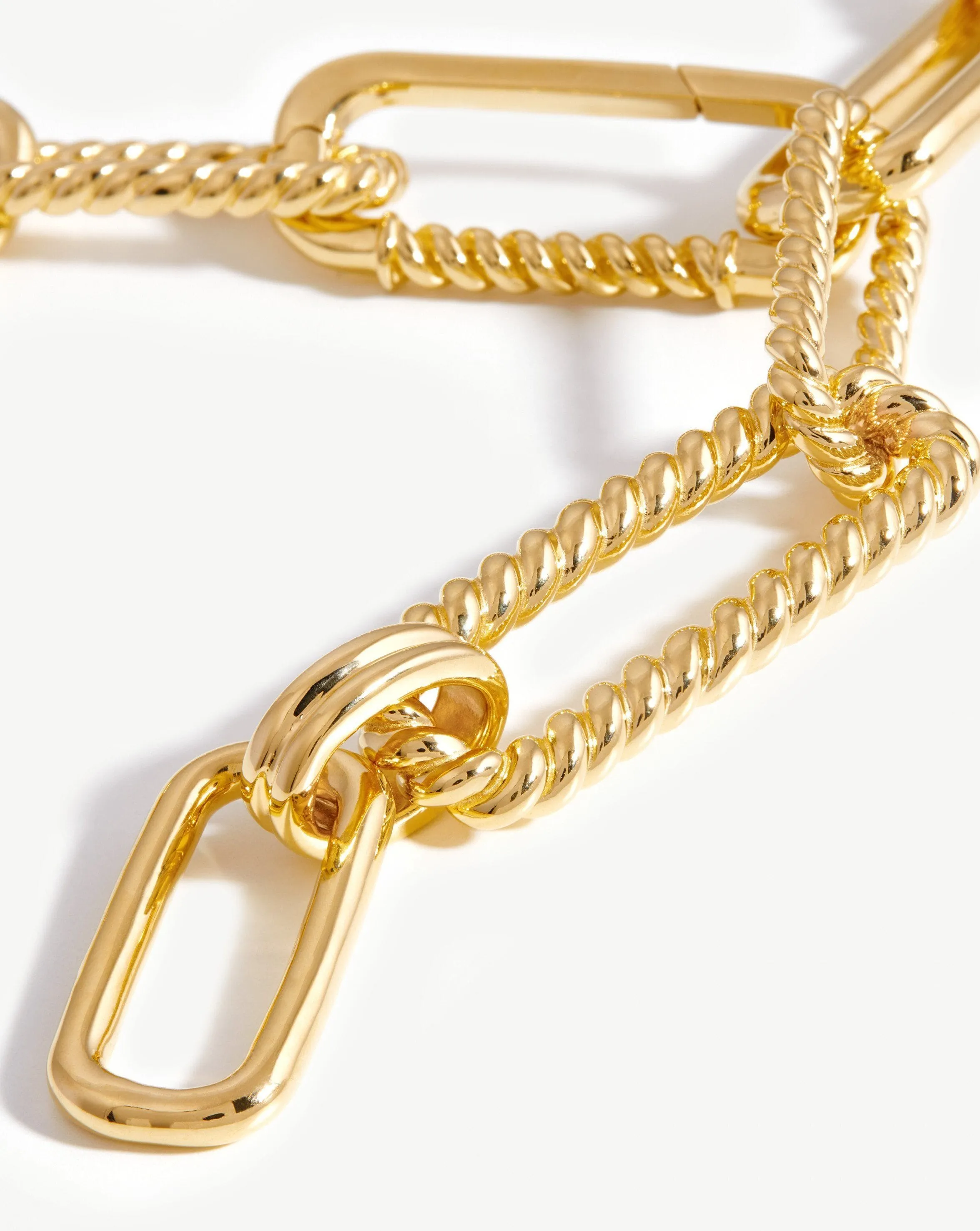 Chunky Radial Chain Belt | 18k Gold Plated