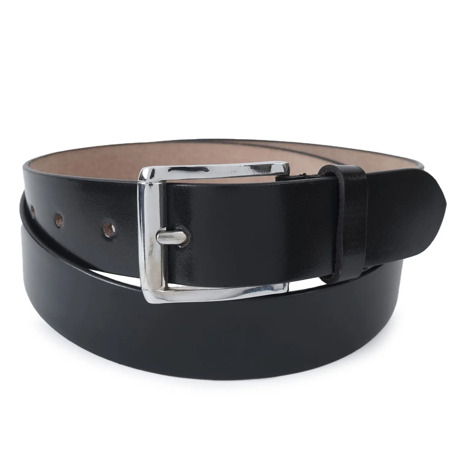 CIMONI Genuine Leather Casual Formal/Office/College Stylish Dailyuse Belt For Men & Boys [Black] (1 Year Gurantee)