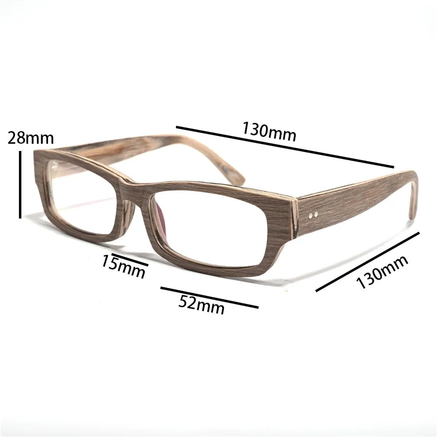 Cubojue Unisex Full Rim Rectangle Tr 90 Titanium Presbyopic Reading Glasses 6234p