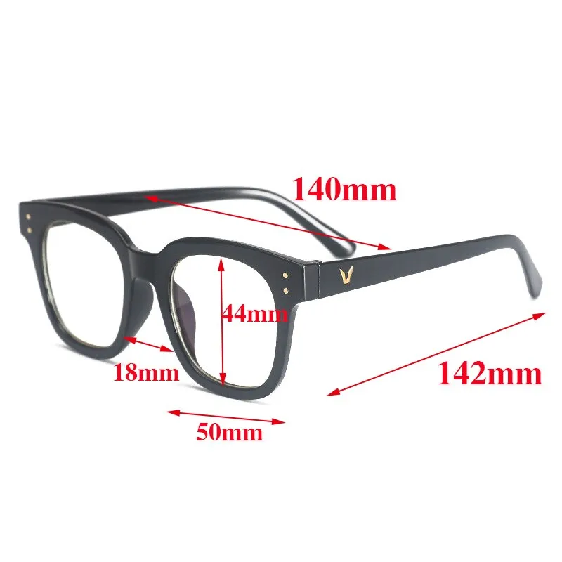 Cubojue Unisex Full Rim Square Acetate Reading Glasses