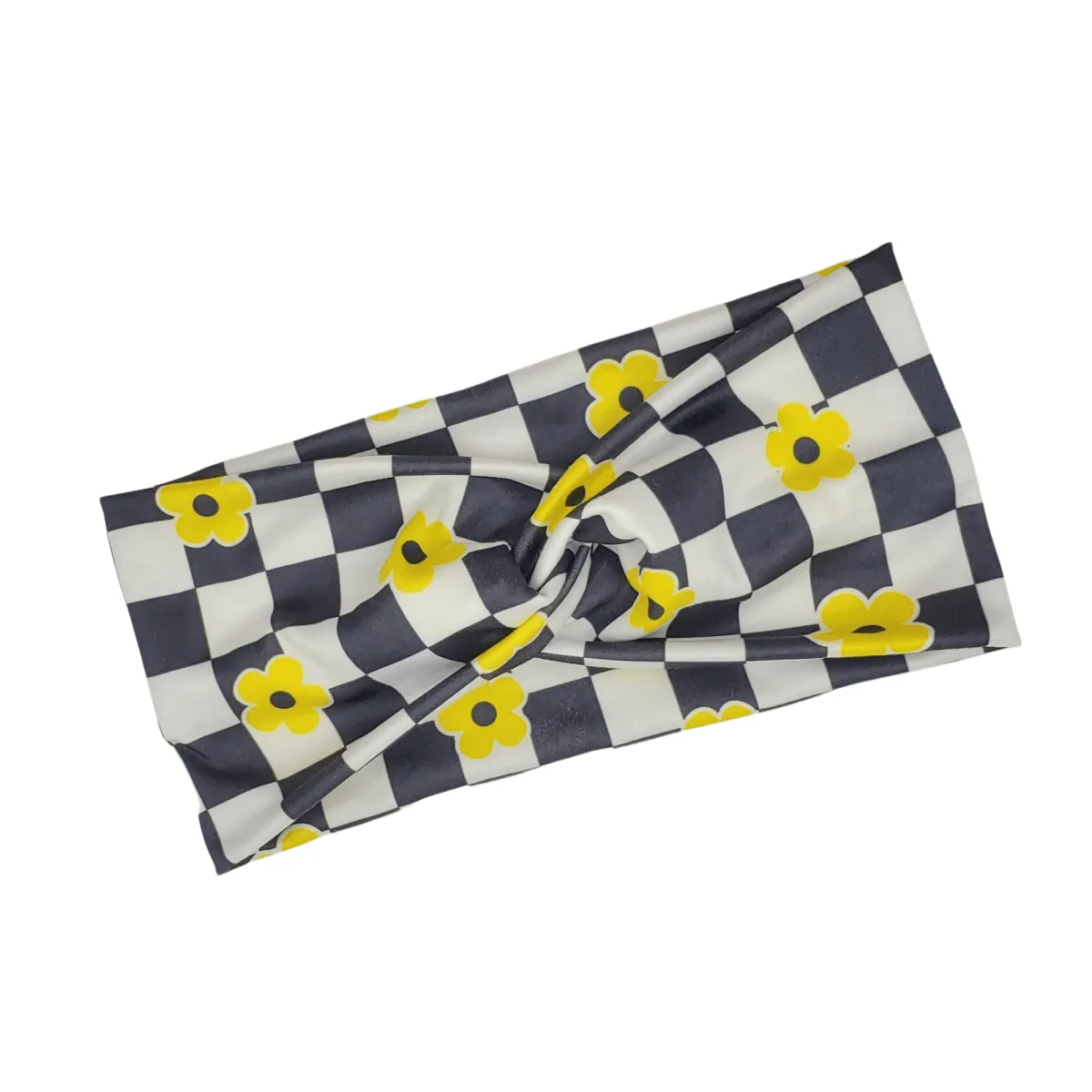 Daisy Checkered Headband