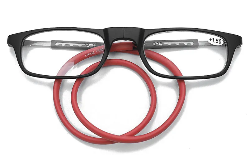 Fashionable Upgraded Magnet Glasses With Adjustable Hanging For Reading