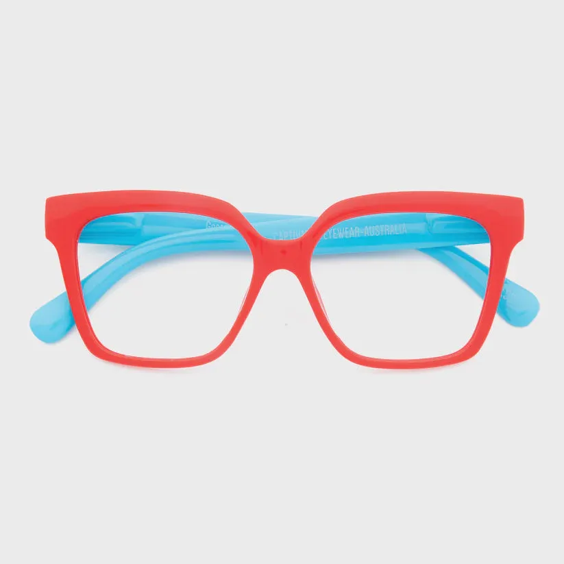 Georgia Reading Glasses in Red / Blue