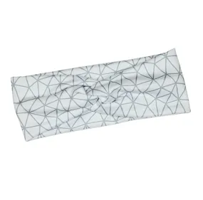 Gray Geometric Line Headband