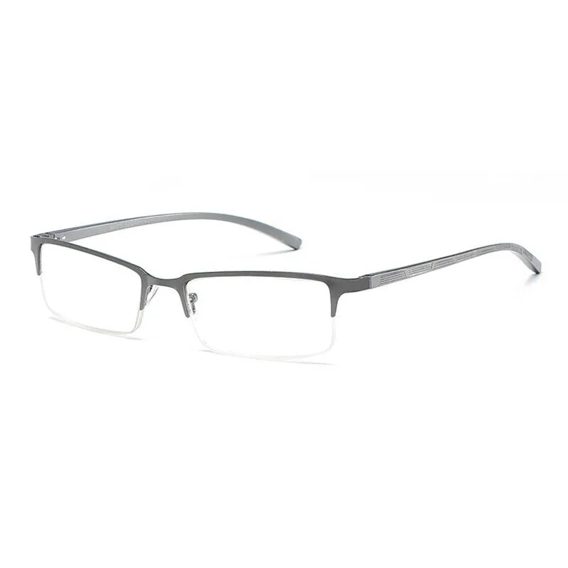 Hotochki Unisex Semi Rim Alloy Frame Non Spherical Lens Reading Glasses Xm073