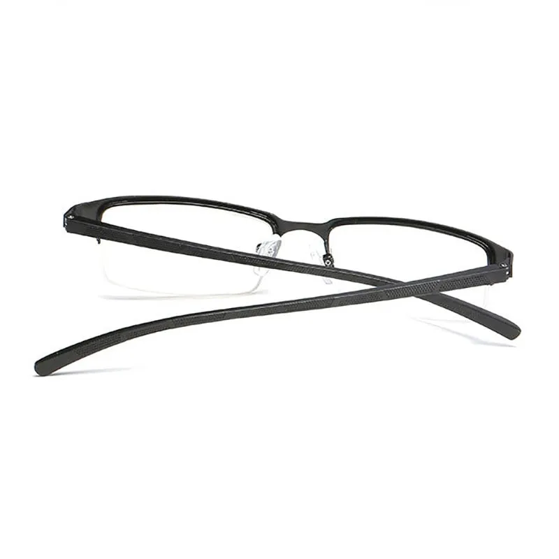 Hotochki Unisex Semi Rim Alloy Frame Non Spherical Lens Reading Glasses Xm073