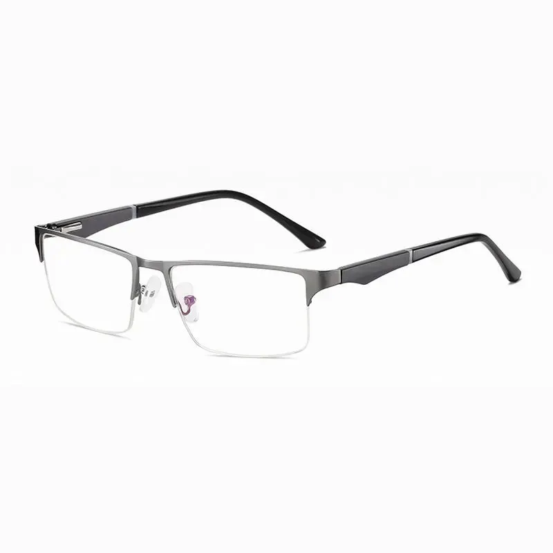 Hotochki Unisex Semi  Rim Square Alloy Reading Glasses 501