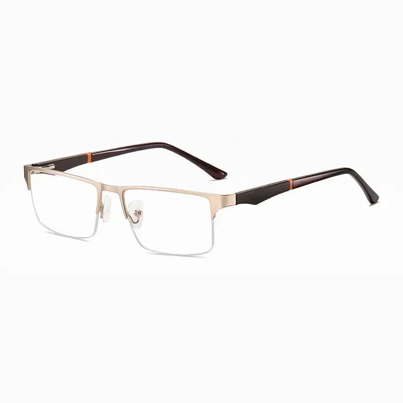 Hotochki Unisex Semi  Rim Square Alloy Reading Glasses 501