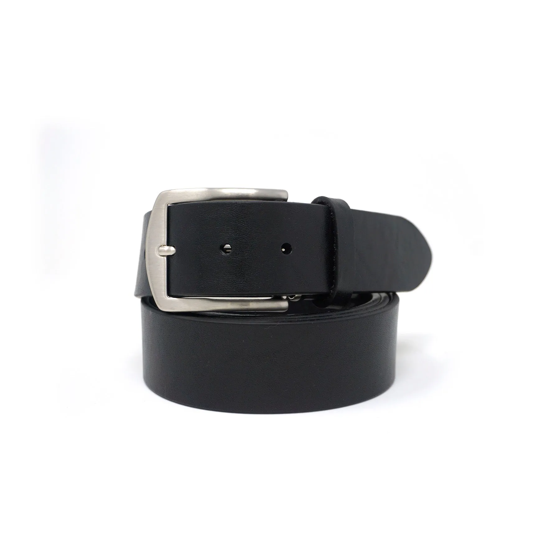 Italian Vachetta Leather Belt - Black - 40mm