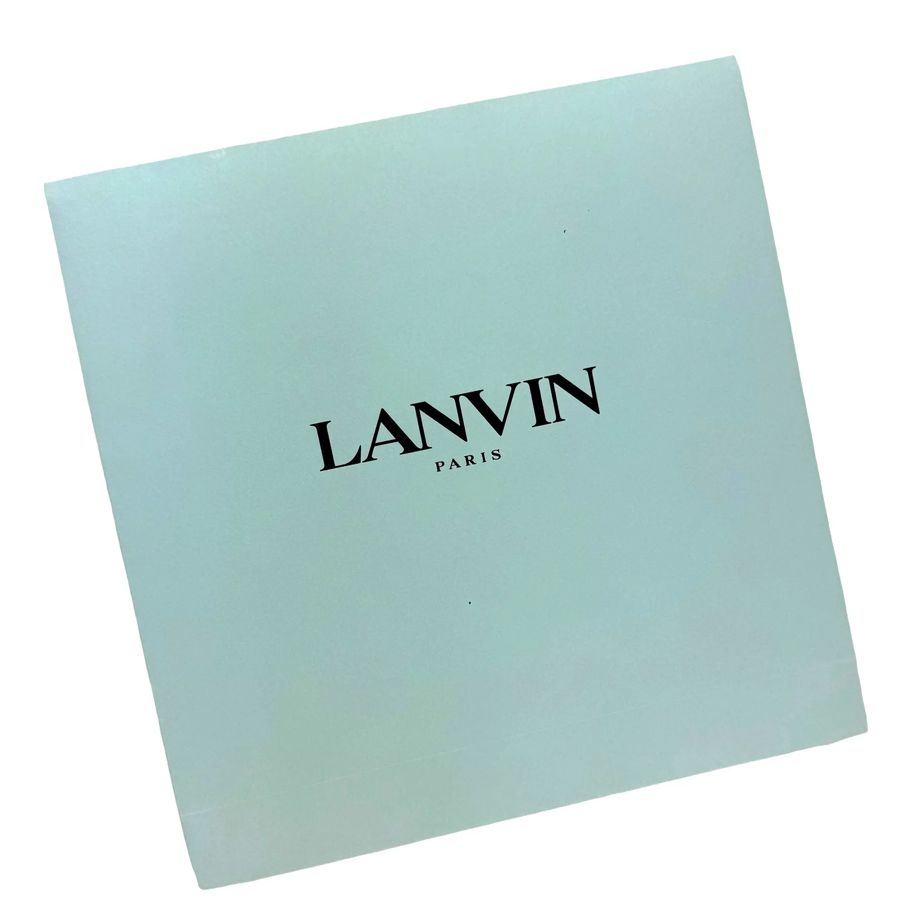 Lanvin Scarf Blue Floral Design - Chiffon Silk Shawl