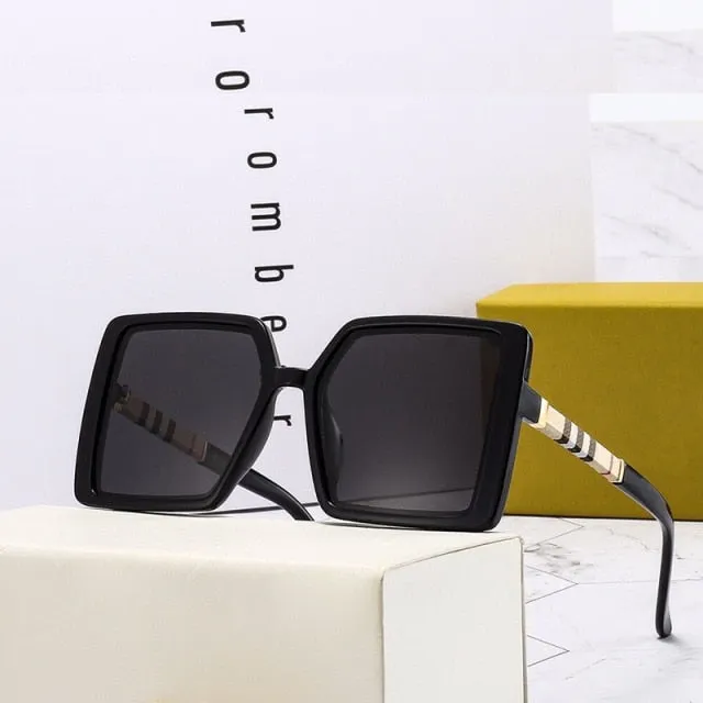 Luxury Polarized Vintage Designer Square Sunglasses