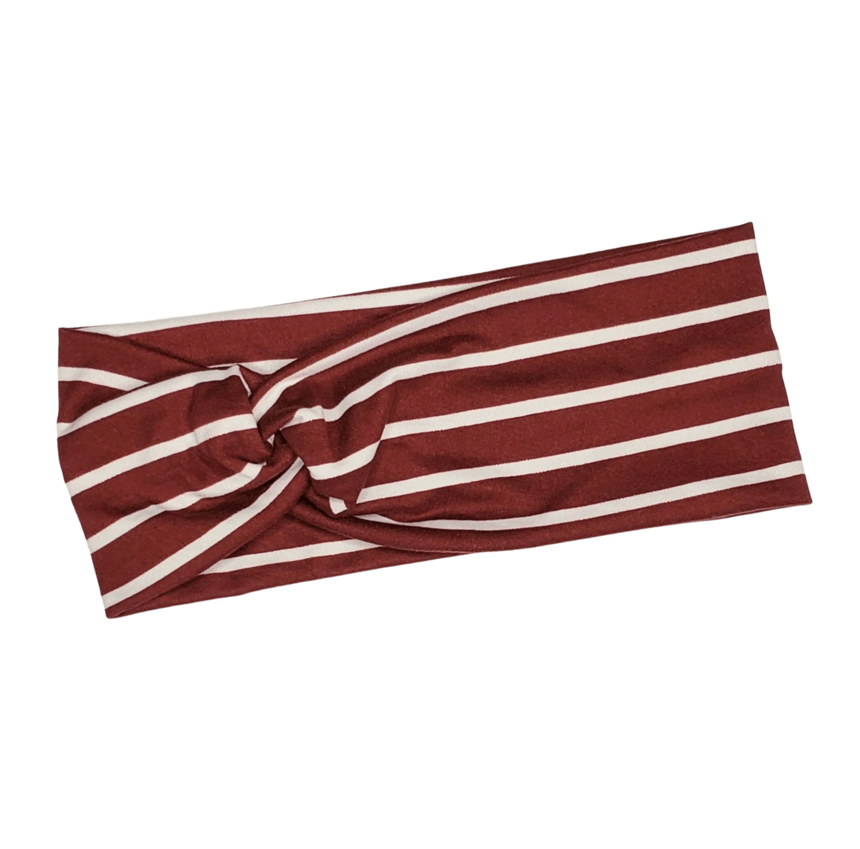 Maroon Stripped Headband