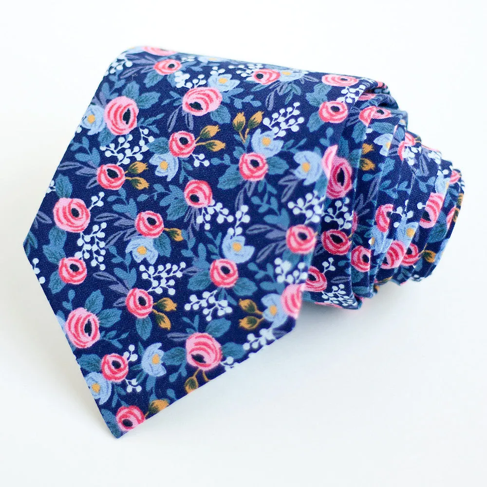 Men's Pocket Square / Rosa In Navy