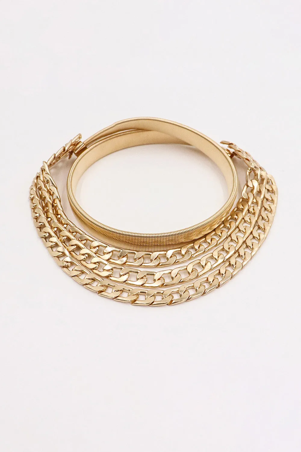 Metal Triple-Layered Chain Belt