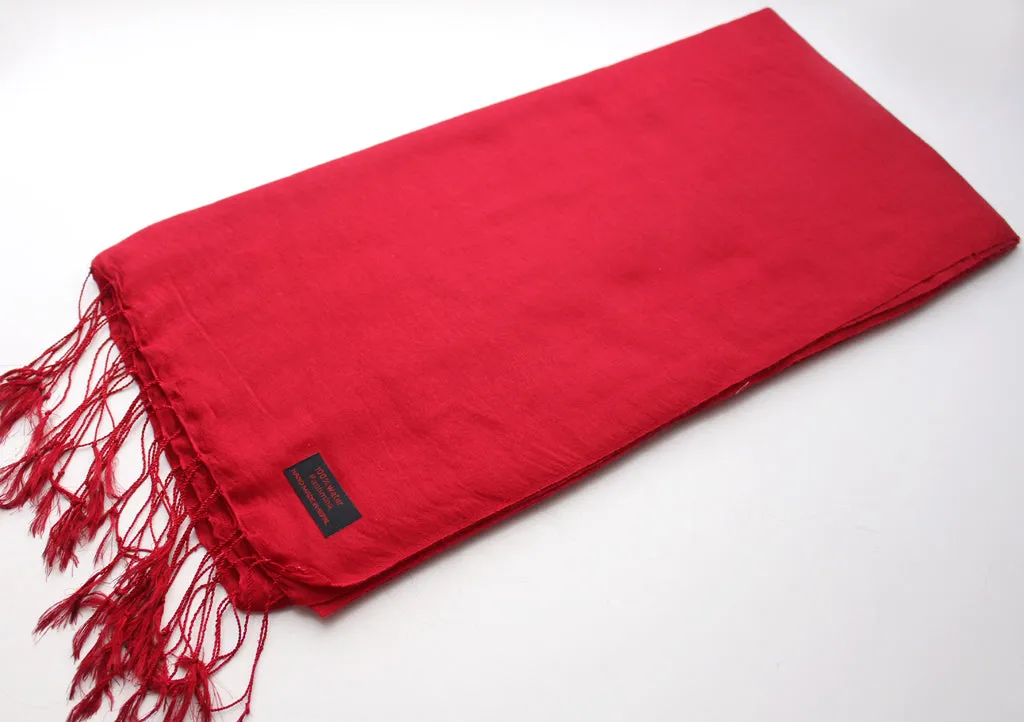 Monk Red Water Pashmina Shawl