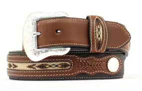 Nocona Fabric Insert Men's Belt