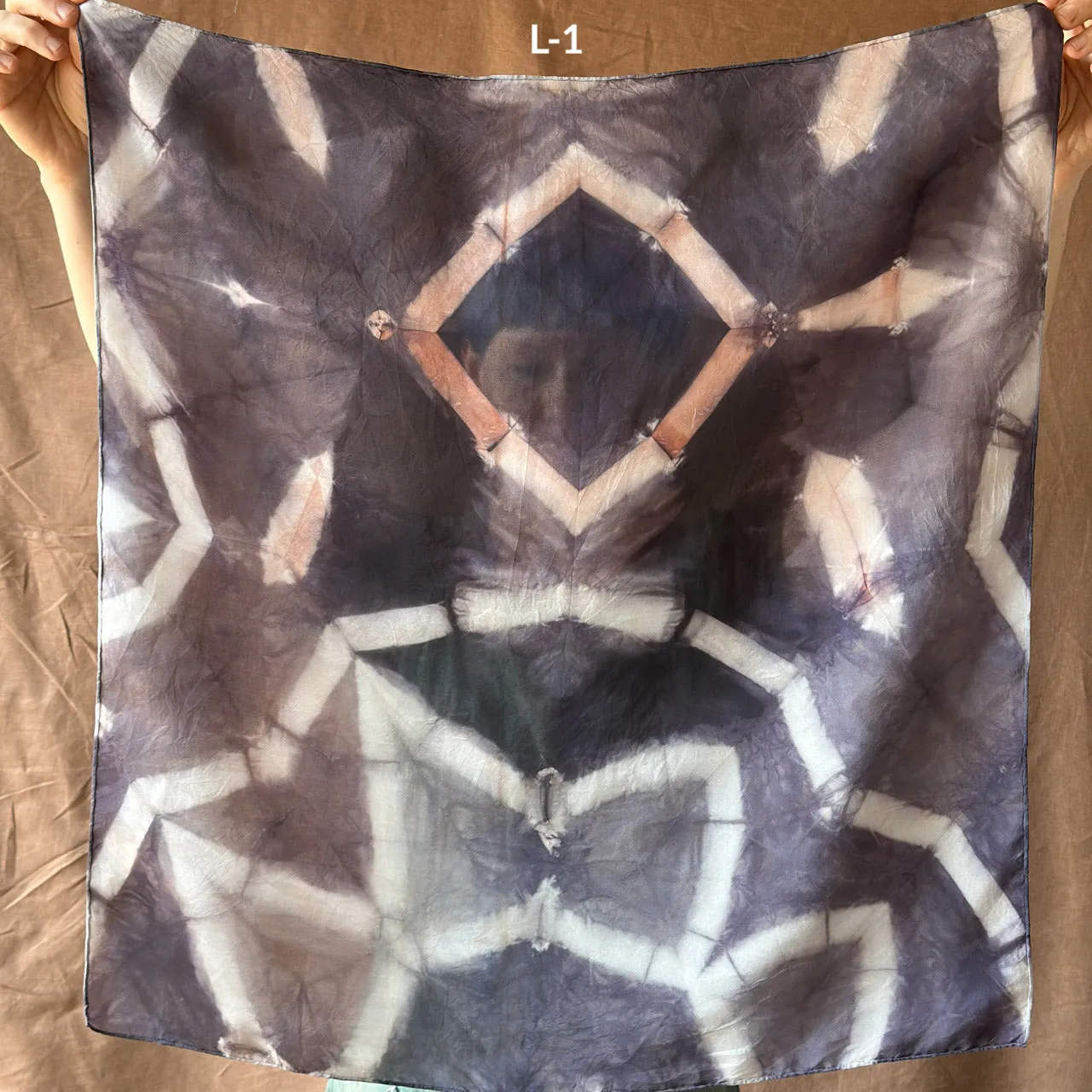 Plant Dyed Silk Bandana Scarves (66x66cm)