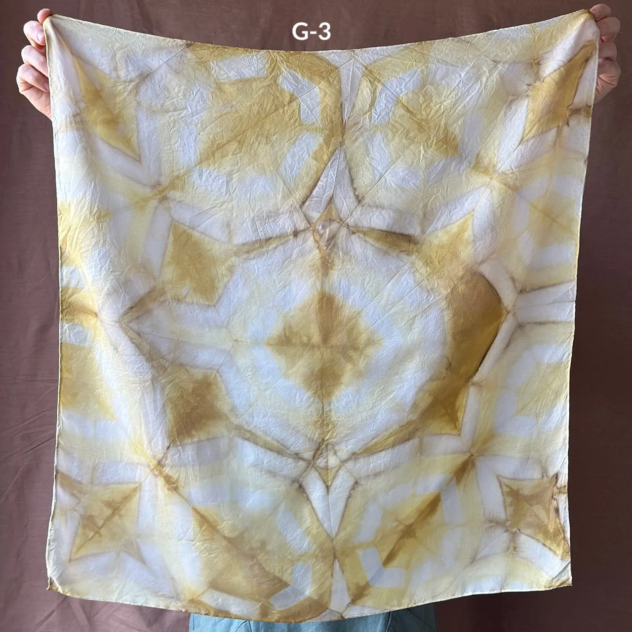 Plant Dyed Silk Bandana Scarves (66x66cm)