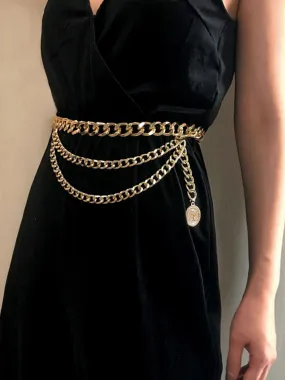 Punk Fringe Chain Waist Belt