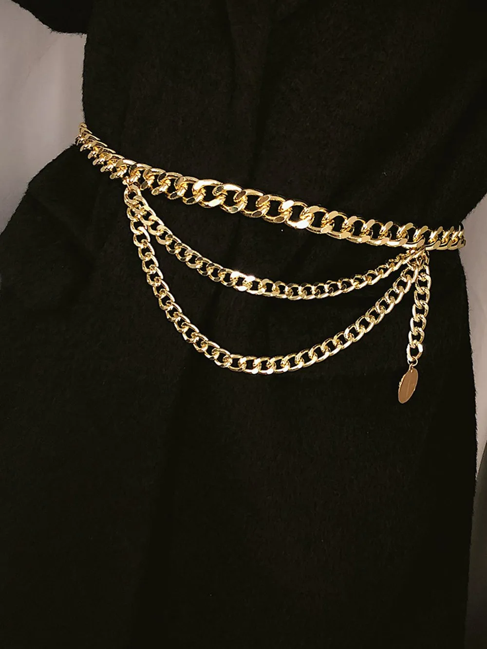 Punk Fringe Chain Waist Belt