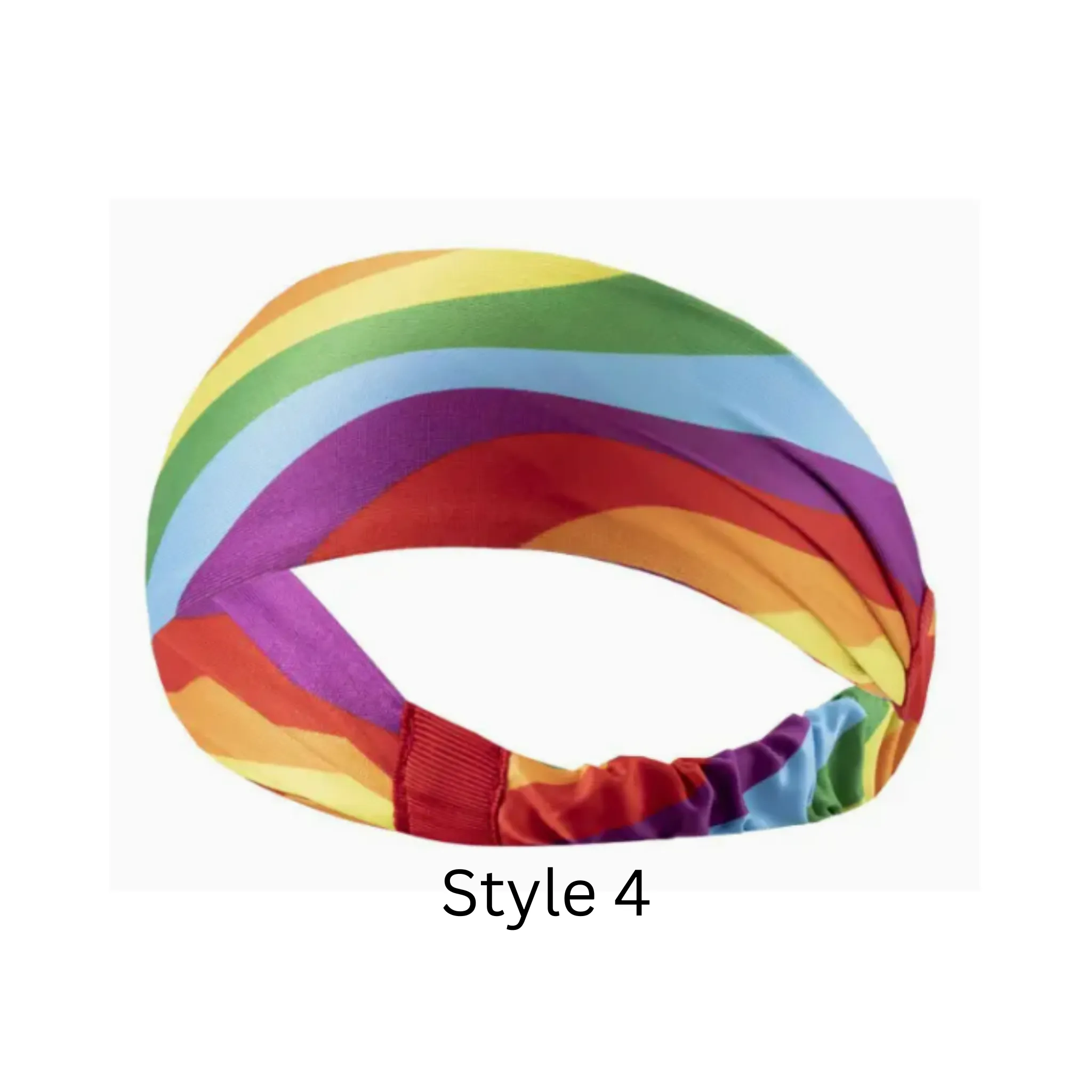 Rainbow Wide Sports Headband