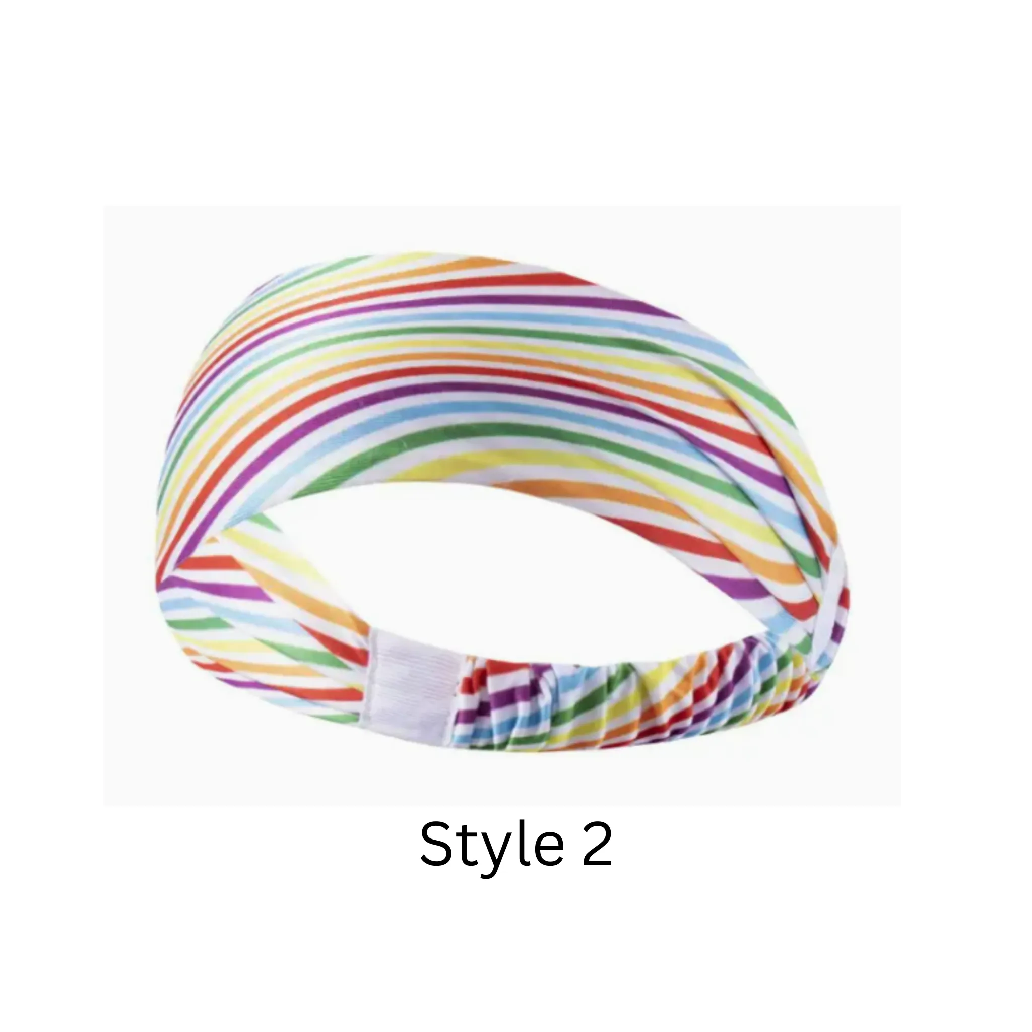 Rainbow Wide Sports Headband