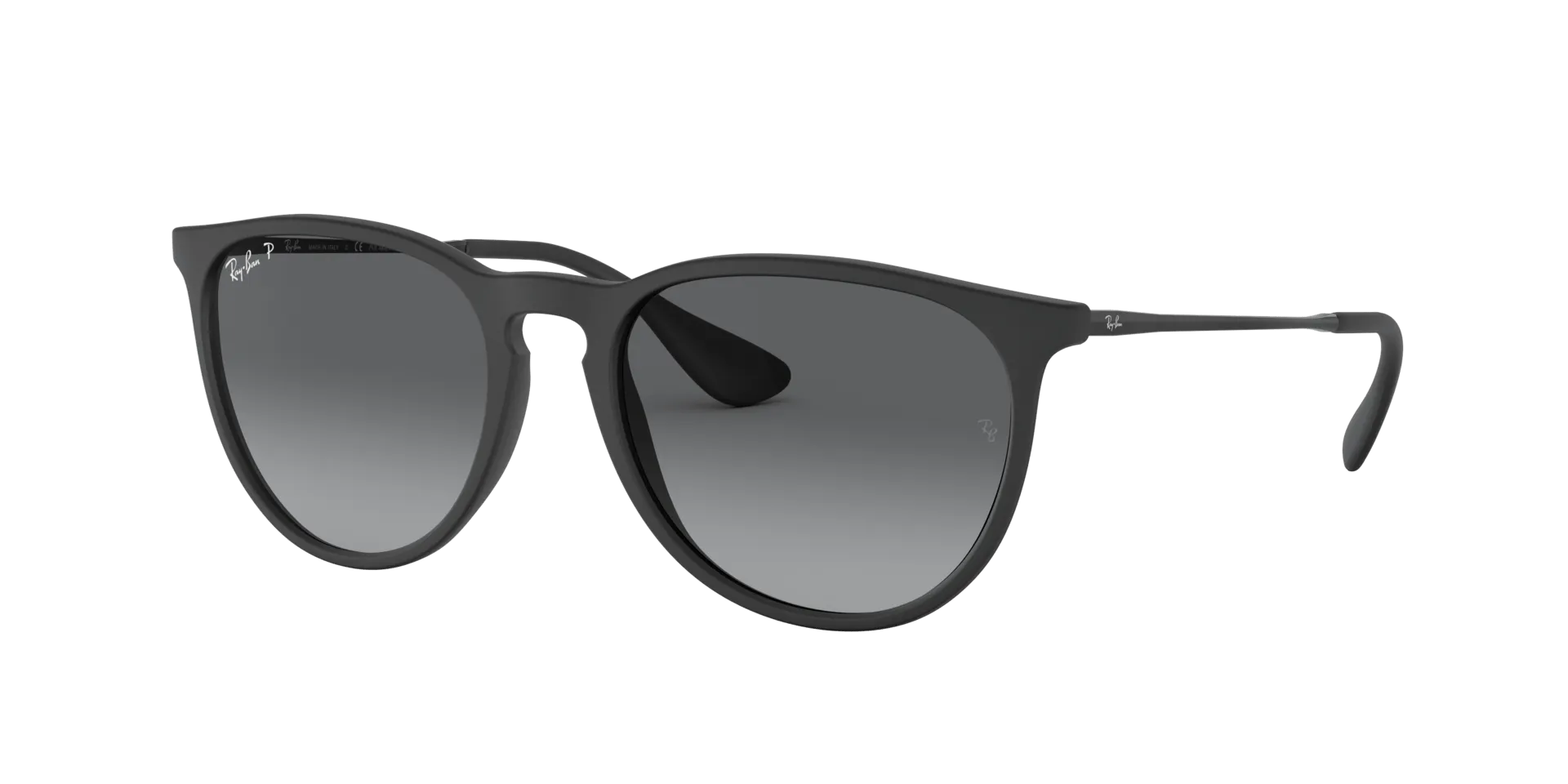 RAY BAN ERIKA RUBBER BLACK | GREY GRADIENT POLARIZED