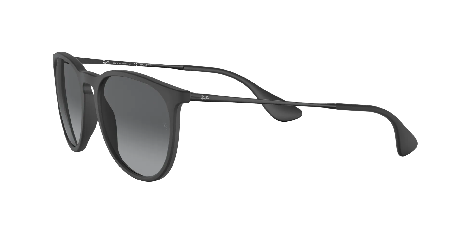 RAY BAN ERIKA RUBBER BLACK | GREY GRADIENT POLARIZED