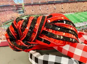 Red and Black Full Sequin Headband