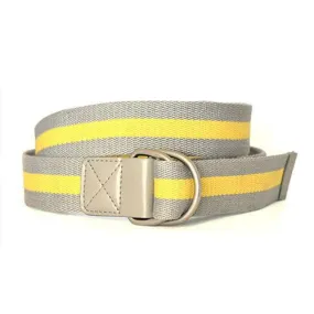 RODNEY - Mens Stone & Yellow Webbing Belt