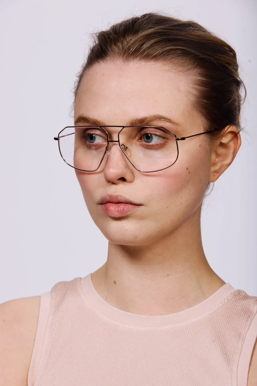 SANTIAGO Optical Frames | Gunmetal & Rose Gold