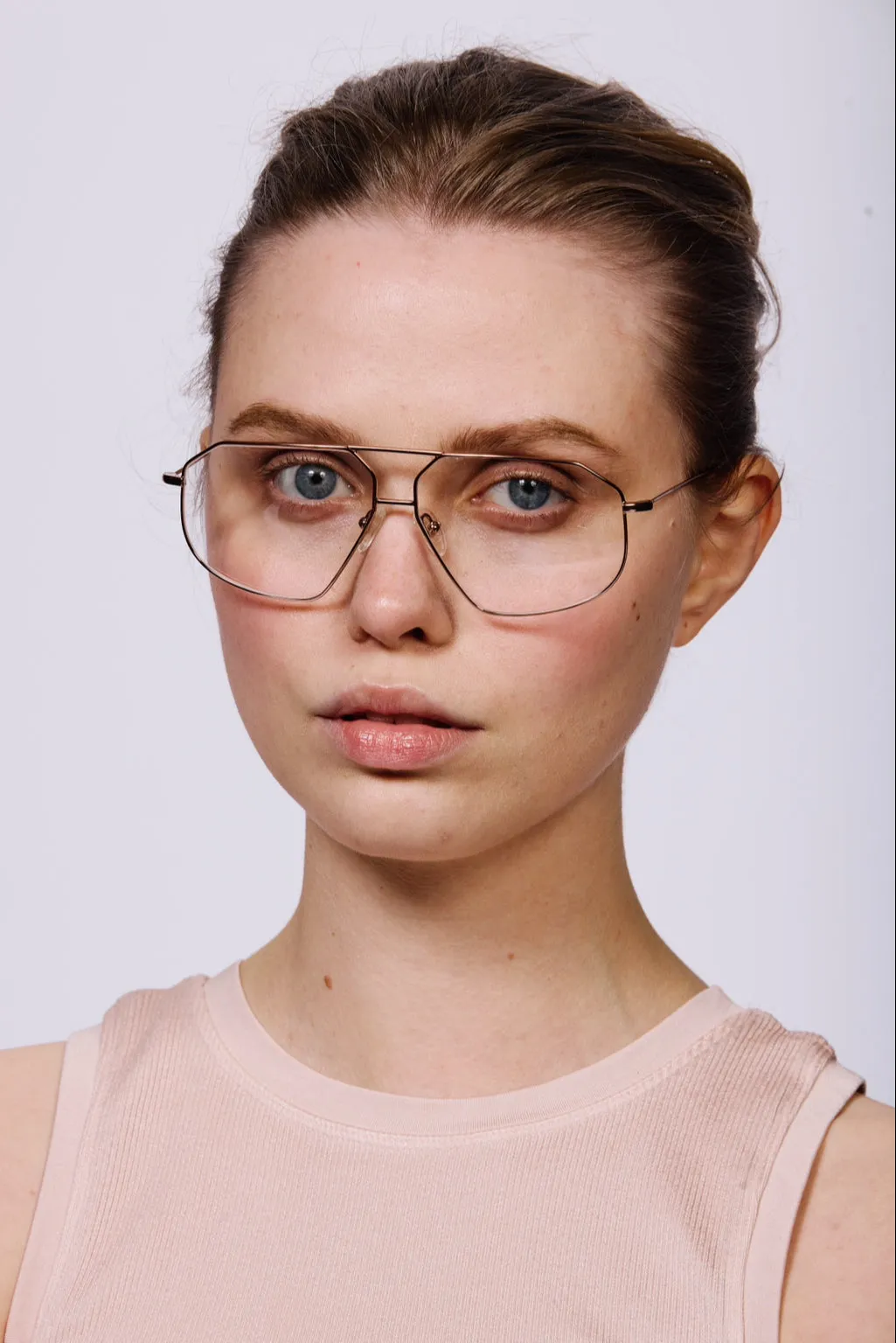 SANTIAGO Optical Frames | Gunmetal & Rose Gold