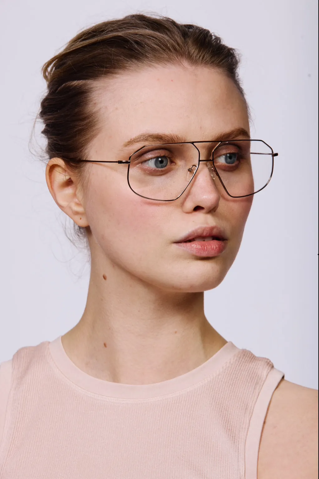 SANTIAGO Optical Frames | Gunmetal & Rose Gold