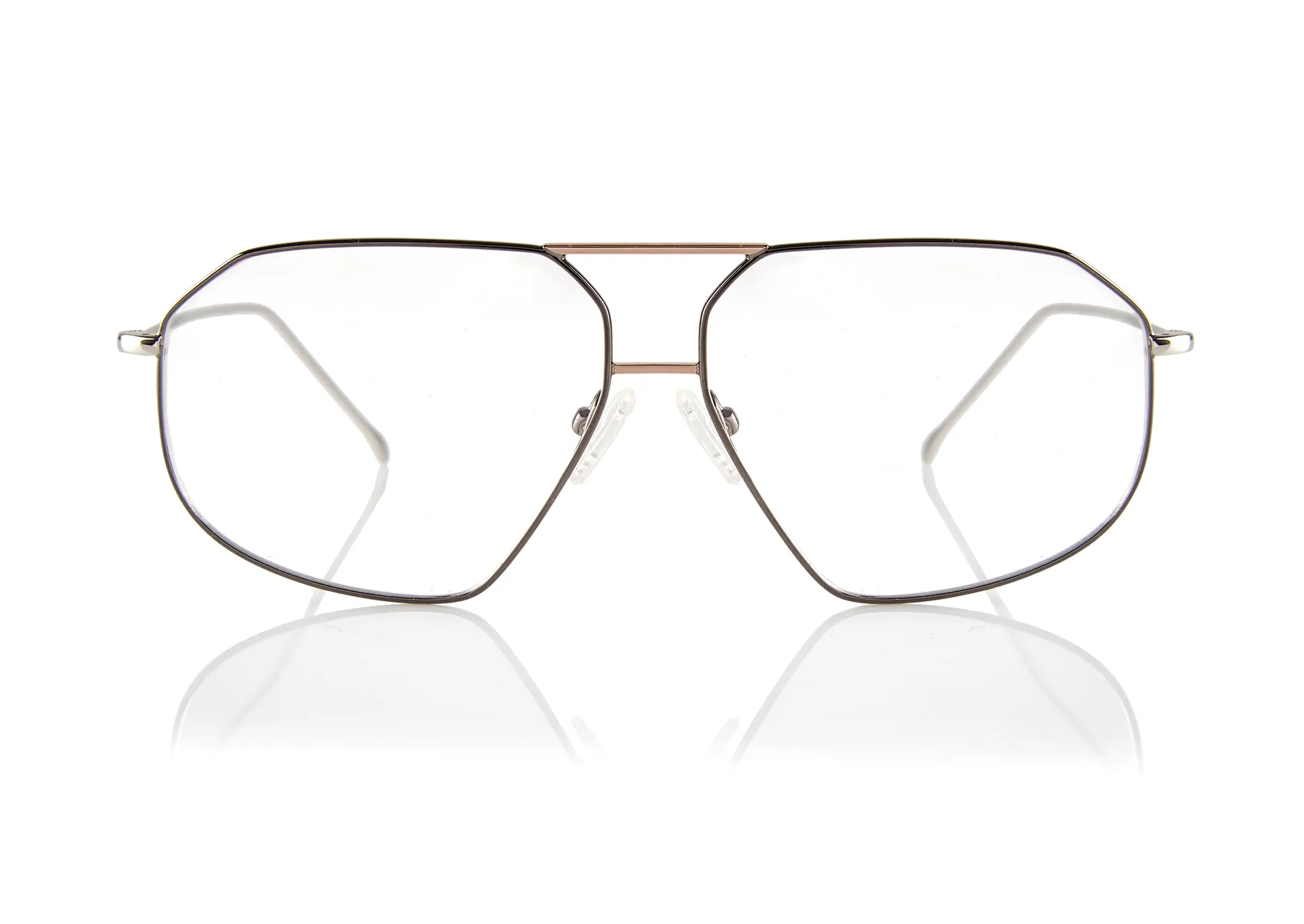 SANTIAGO Optical Frames | Gunmetal & Rose Gold